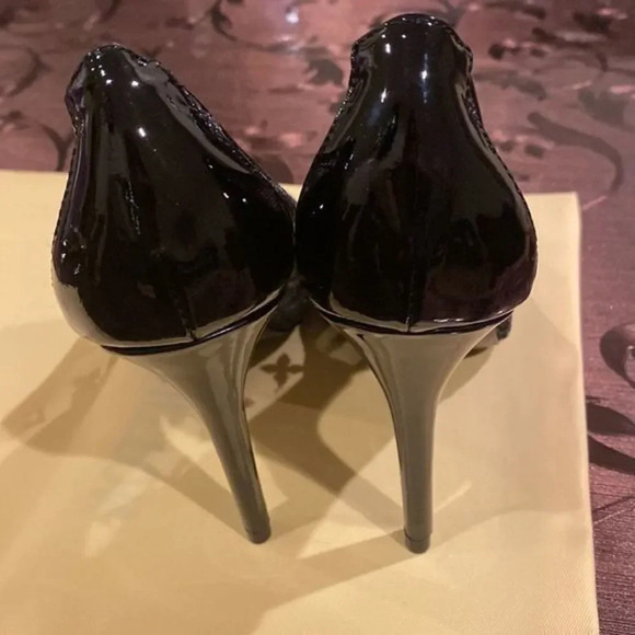 Beautiful luxury mesh letter print women heels - Picture 8 of 8